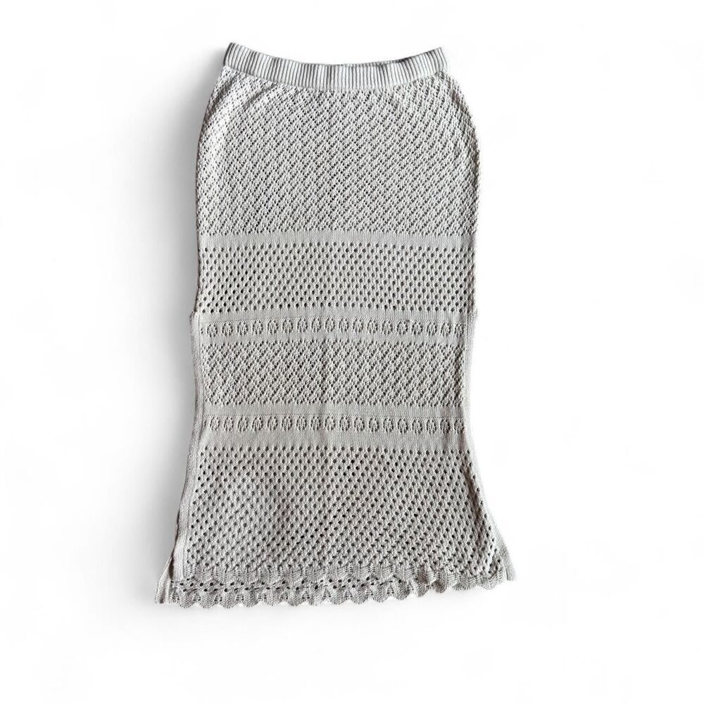 Aerie Women's Cream Knit Skirt